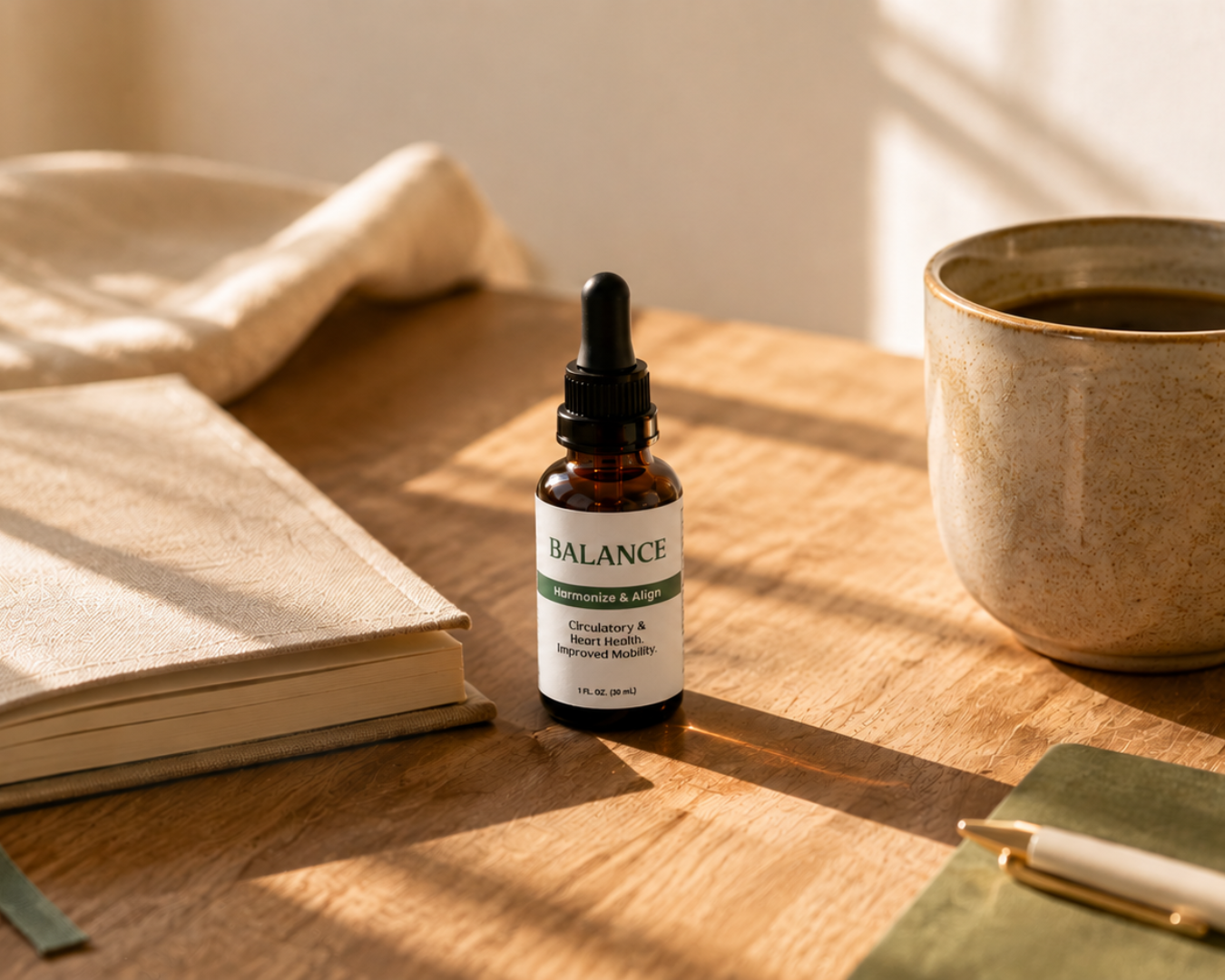 Sunlit Balance Tincture Still Life